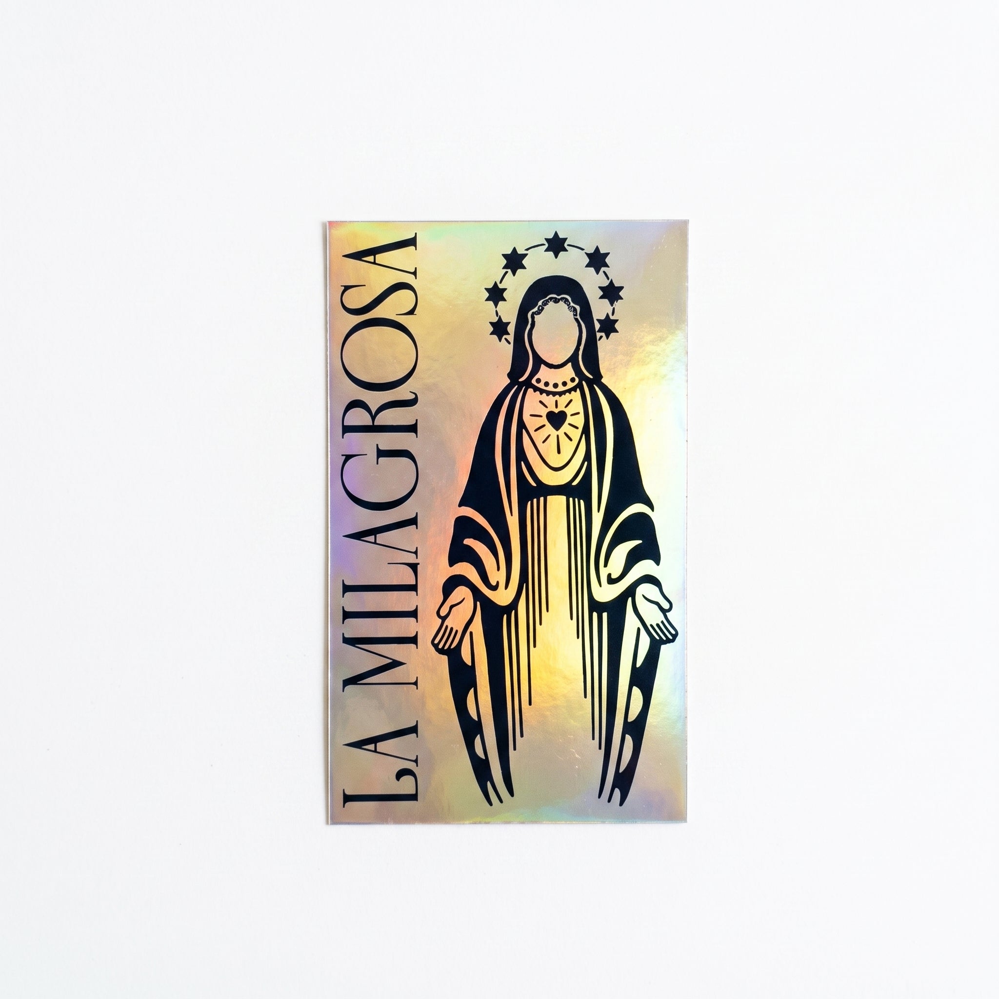 Pegatina "LA MILAGROSA" Azul